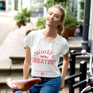 Camiseta corta con estampado